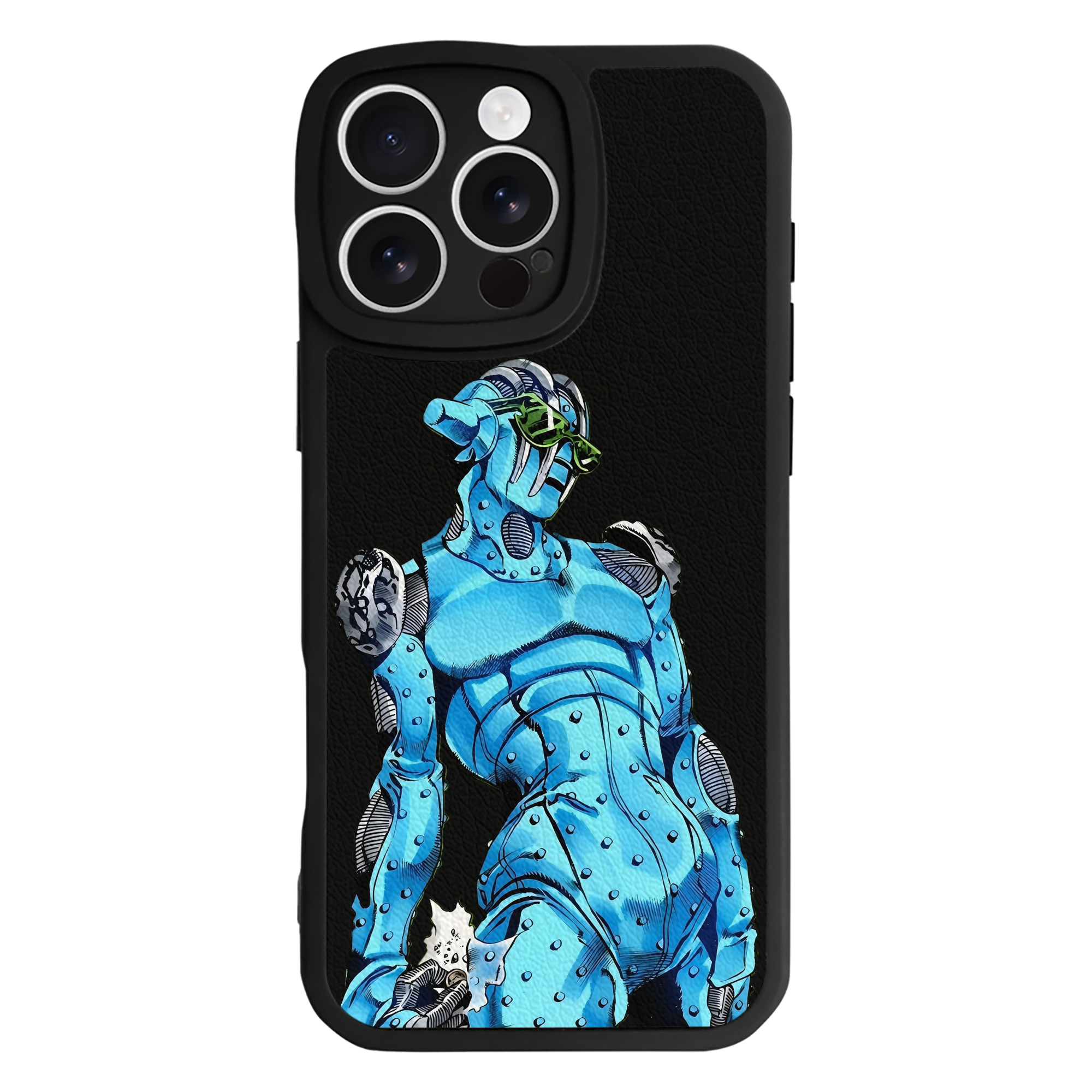 （画像用） ジョジョの奇妙な冒険 JoJo's Bizarre Adventure 【iPhone 16シリーズ対応】シリコンスマホケース（レザー調） 材質：シリコン